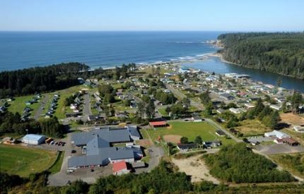 Aerial view of Taholah area