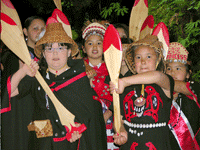 Children dancers dressed in costume