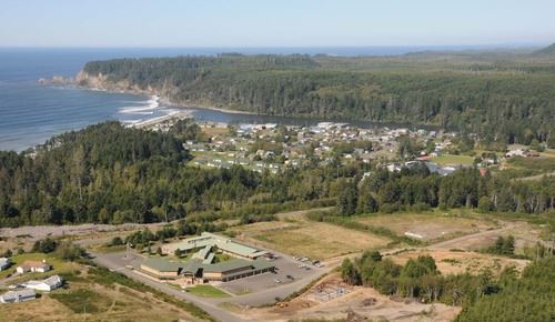 Aerial view of the Taholah area