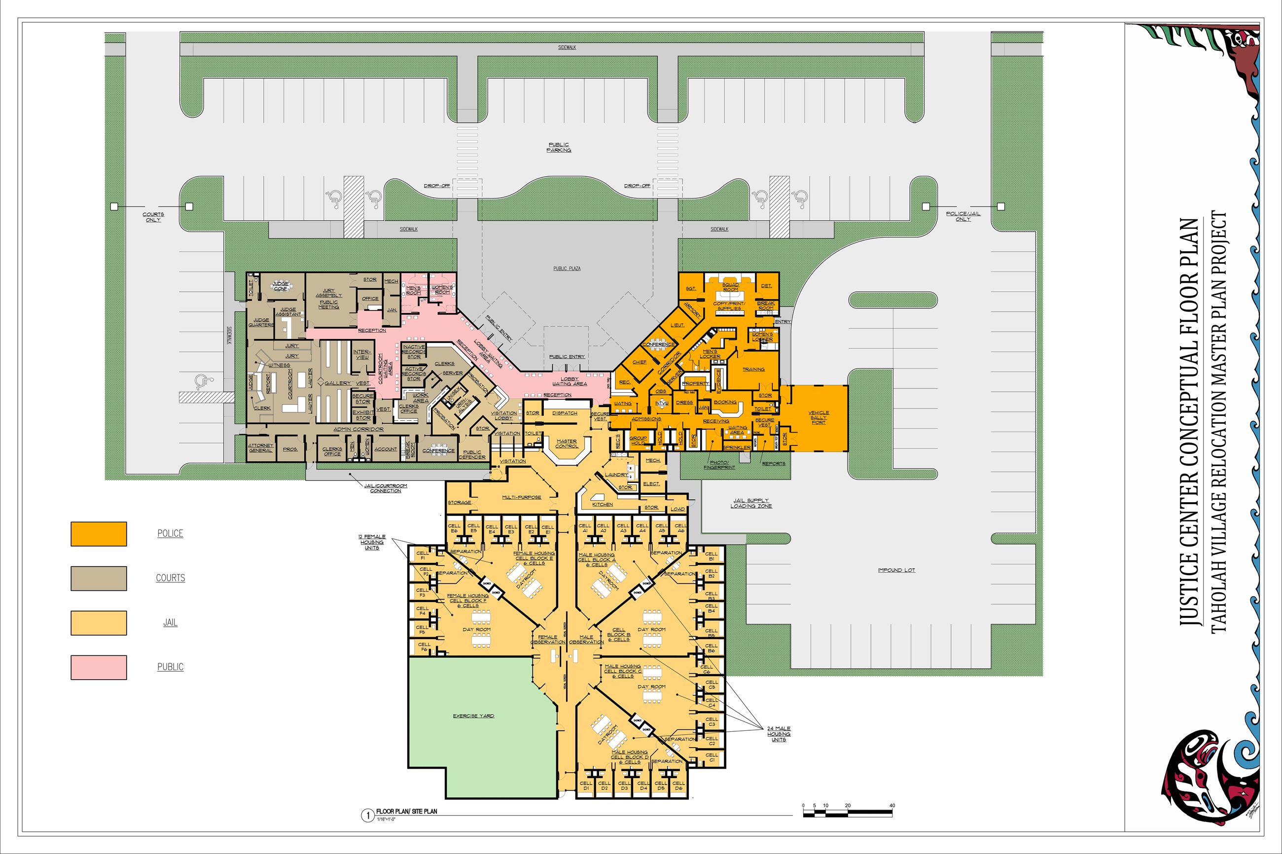 Justice Center Conceptual Floor Plan